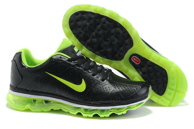 Nike Air Max 2011 For Mens In Black Neon Shoes